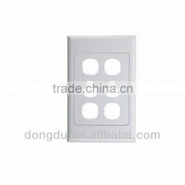 6 port Australia Clipsal RJ45 Faceplate