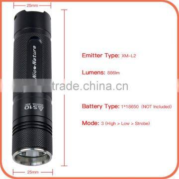 Nico Nature Factory Supply Long Shots XML l2 18650 Rechargeable Utility Flashlight photo-2