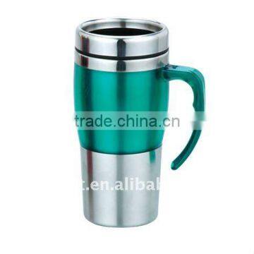 Double Wall Plastic Travel Mug&stainless steel Mug