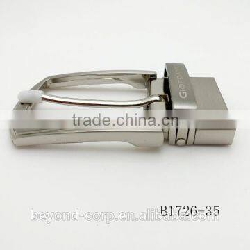 Zamac Turning Pin Buckle Silver Brush Mirror Polish Nickel-free Good Price Revert Functional Pin Belt Buckle Screws Fixed photo-6