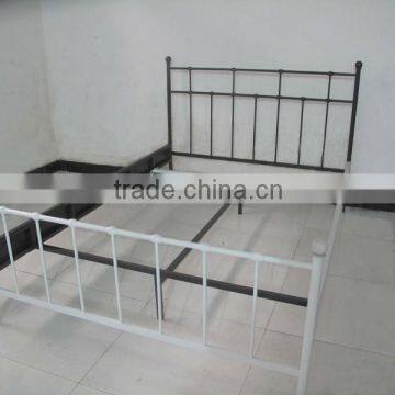 the bedroom metal bed