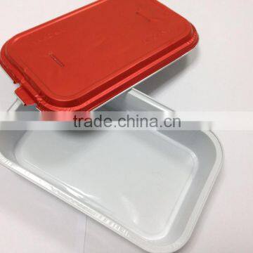 Coated aluminum foil container