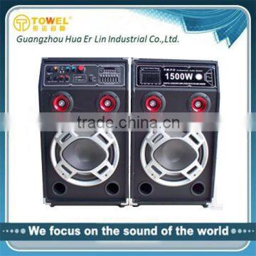 new products 2016 2.0 professional big amplifier active speaker with USB/SD/FM