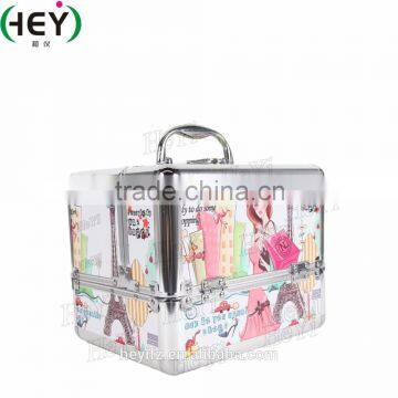 Fashion Aluminium Frame Leopard-print Portray Makeup Case photo-3
