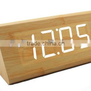 home decor wooden led clock/desktop clock