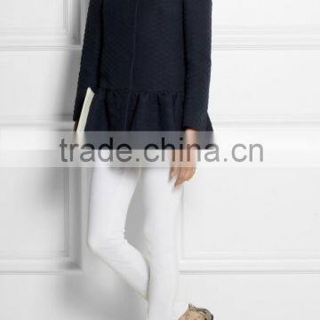 2015 Autumn/winter Woman Long Sleeve Stylish Jacquard Coat SYA15051 photo-4