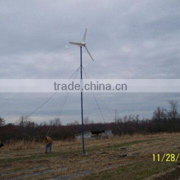 horizontal axis 500W/1KW/2kW wind solar hybrid power generator
