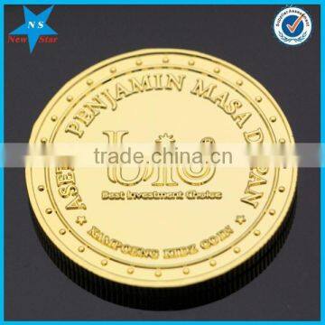 Custom gold plated coins