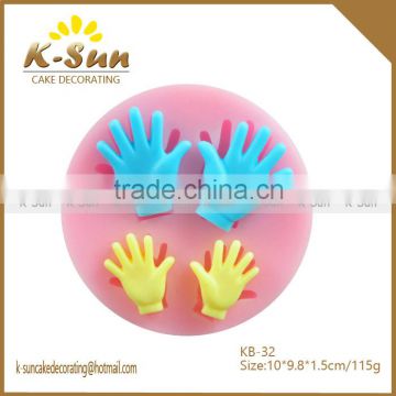 K-sun silicone chocolate mold handmade hand fondant decorations mold reposteria