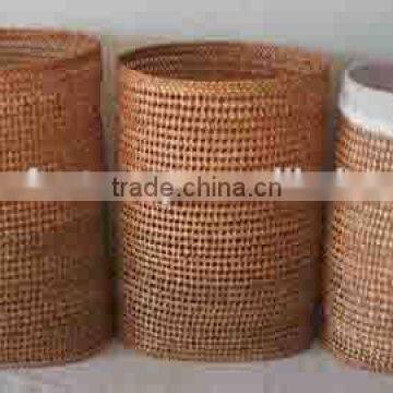 Set 3 Weaving Rattan Laundry Basket With Linning Inside