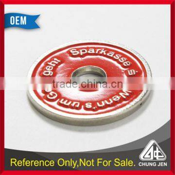Best Selling Custom Embossed Soft Cloisonne Euro Pound Trolley Token photo-4