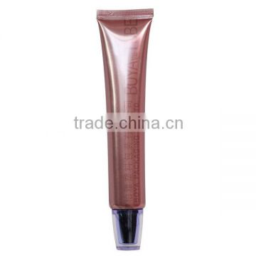 30ml supplier round plastic cosmetic tubes with silver plated cap