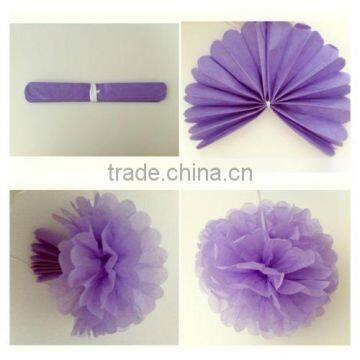 6" Orange Hanging Tissue Paper Pom Poms Flower Party Garland Decoration photo-4