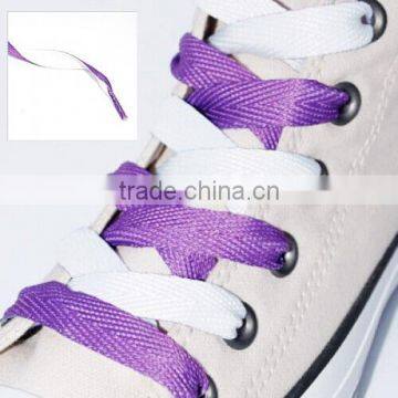 Two-tone dye sublimation shoelaces by china supplier