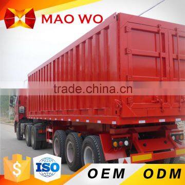 3 axles truck cargo box, cargo semi trailer house, side open strong box utility trailer