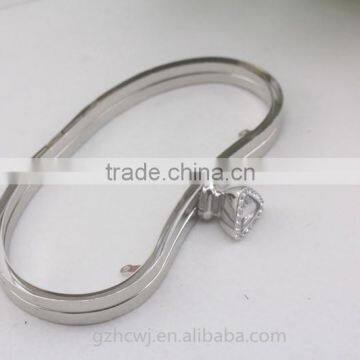 Fashion Style Metal Frame, Silver Metal Purse Frame photo-3