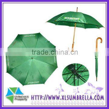 23"*8k auto open wooden straight umbrella