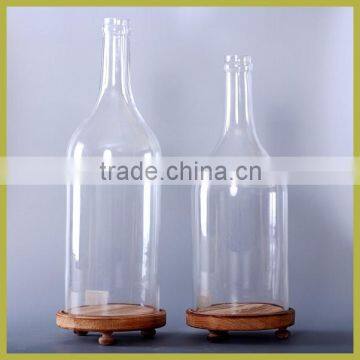 glass bottle dome for decorative home decor