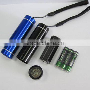 Powered By 3 AAA Battery Aluminum SMD 0.5W LED Mini Flashlight