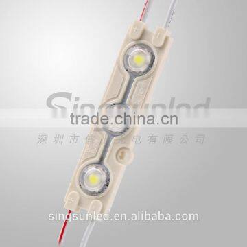 3 leds 5050 injection led module with lens