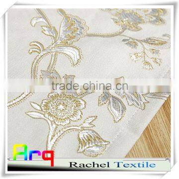 shining lurex curtain fabric turkish style light color milk- fabric factory - 100% polyester