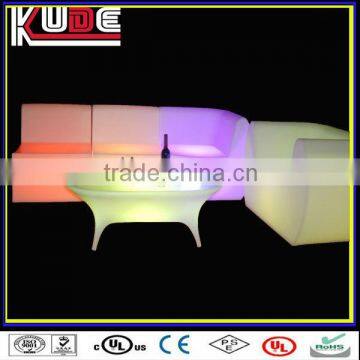 2013 LED illuminated China modern Furniture for sale unique sectional plastic sofas best sectional sofa