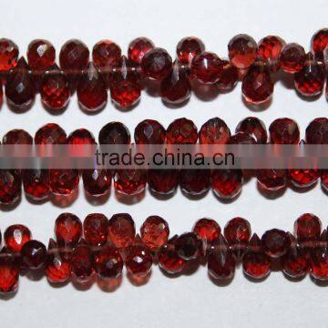 Natural Garnet Faceted Drops