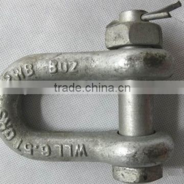 grade U1 black painted hardware D shackle 100% manufacturer