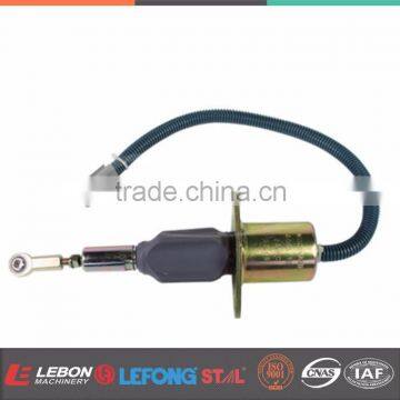 6743819141 4063712 24V Triangle Plug Fuel Shut off Solenoid for Excavator Spare Parts
