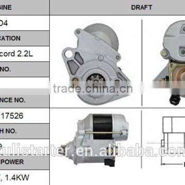 12V auto starter motor OEM 31200-PAA-A01 for HONDA 98-02 Accord 2.2L 1.4KW CW 9T Lester 17526