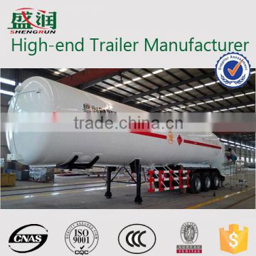 factory price 56cbm 3 axles lng tank semi trailer for sale /lng tanker trailer / lng truck trailer semi-trailer