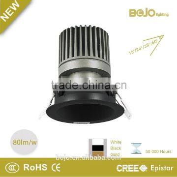 High quality aluminium 10w downlights for commercial lighting