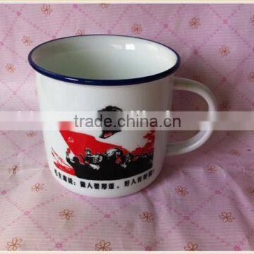 Enamel Porcelain Cup Has Customize Logo Enamel Mug photo-4