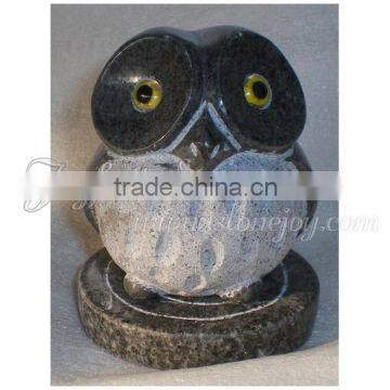 Owl Animal crafts, stone hand craft