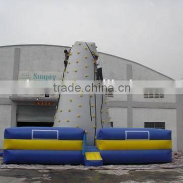 2016 Hot sale sunjoy giant inflatable sports game climbing wall