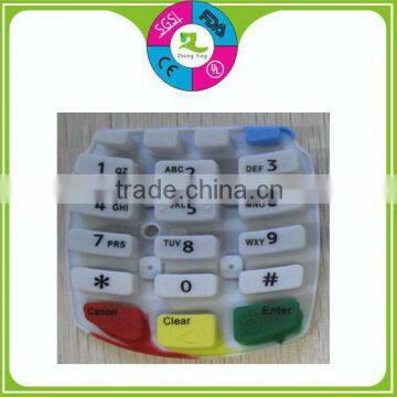 Heat resistand durable silicone rubber keypad