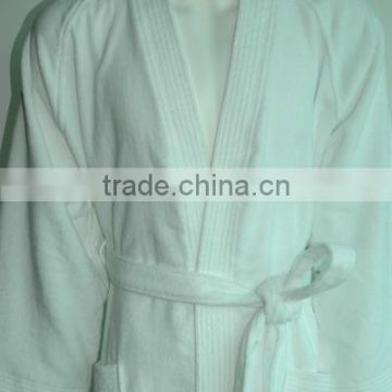 100% cotton hotel velour bathrobe