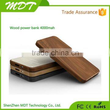 Upscale wood power bank,2600mah usb portable power bank external battery/portable charger external battery power bank wholesale