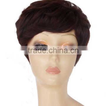 Popular Asian Europe short curls woman wig N450