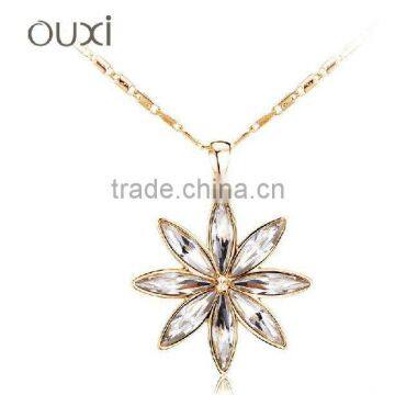 2015 OUXI fashionable Sunflower Necklace for Girls