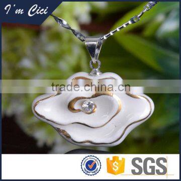 Europe and america hot selling christmas gift high quality kids ceramic necklace CC-S024