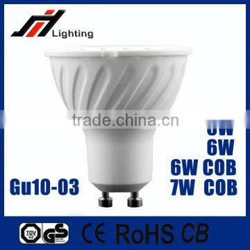 2016 hot sale Gu10 COB 5w 6w 7W 85-265V led light bulb