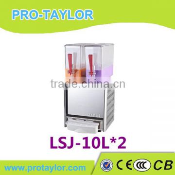 2014 Table model refrigerated drink juice dispenser price (LSJ-10L*2)