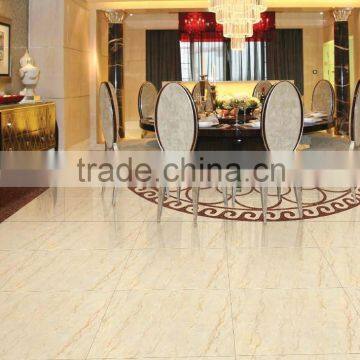 NATURAL STONE POLISHED PORCELAIN TILES YELLOW FROM FOSHAN FACTORY