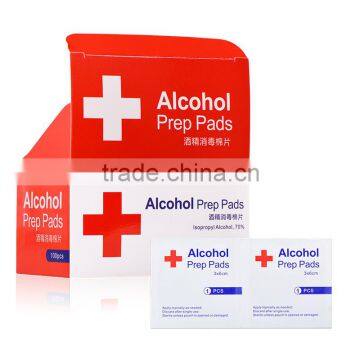 70% isopropyl alcohol Factory wholesales Antiseptic medical alcohol prep pad