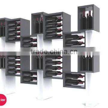 Wall-mounted display rack, Bottle Wine Rack, wine bottle MDF display stand