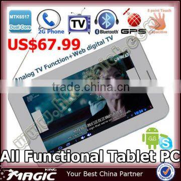 7 inch tablet gps fm radio 3g wifi bluetooth analog tv