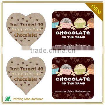 Custom Cheaped Chocolate Rim Tds Sticker In Labels Printing photo-2