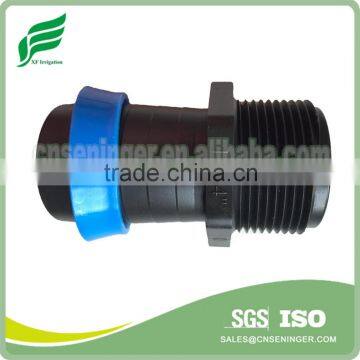Lock adaptor with male thread for sprinkler hose