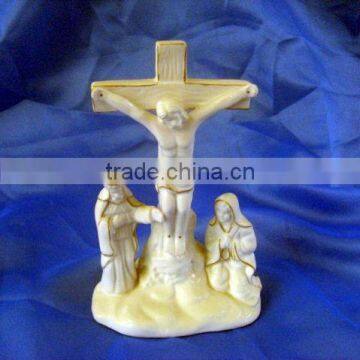 Porcelain Jesus Cross